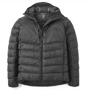 Куртка чоловіча зимова Rab Cirrus Ultra Hoody, Black, L (RB QIP-21-BLK-LRG)