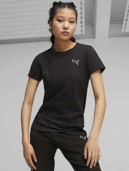 Жіноча спортивна футболка BETTER ESSENTIALS 675986/01 зручна повсякденна Розмір XS чорного кольору