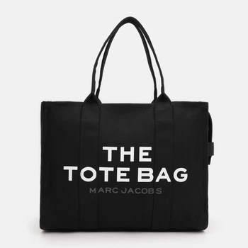 Сумка шоппер тканевая Marc Jacobs The Large Tote BG-MJ-37 Черная (191267797632)