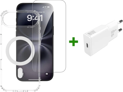 Набір для захисту 4smarts 3in1 Premium Starter Set для Apple iPhone Air (4252011911851)