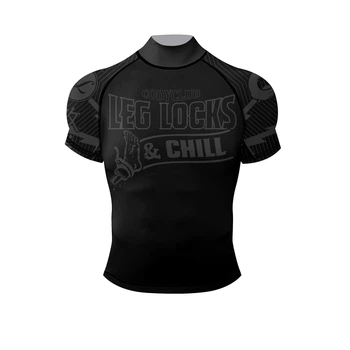 Рашгард (короткий рукав) Leg Locks компресійний для чоловіків для занять спортом (MMA спорзал біг) - М