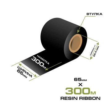 Риббон Resin 65мм/300м