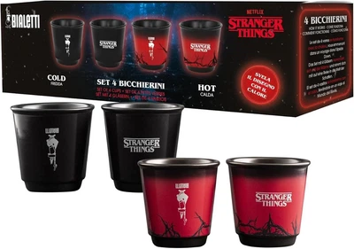 Набор стаканов для эспрессо Bialetti Stranger Things 4шт х 90мл