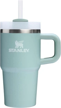 Термокружка Stanley Quencher H2.0 Seafoam з ручкою і трубочкою 591мл Зелений