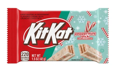 Шоколадный батончик Kit Kat Peppermint Stick Flavored Wafer Christmas Candy 42г