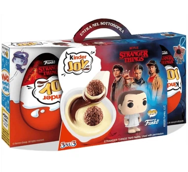 Шоколадні яйця Kinder Joy Funko Netflix Stranger Things Італія 3шт х 20г