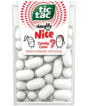 Драже Tic Tac Naughty or Nice Candy Cane Mints 23.8г