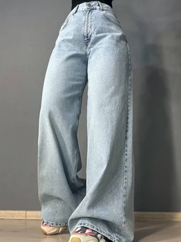Джинсы женские Its Basic 3096-FS4 palazzo широкие 38 голубые