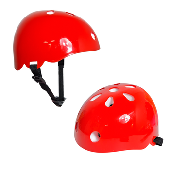 Детский защитный шлем Round Sport (51-55 см). Красный