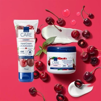 Набор Avon Care с антиоксидантами и ароматом вишни из 2-х единиц (крем для тела, крем для рук) Эйвон