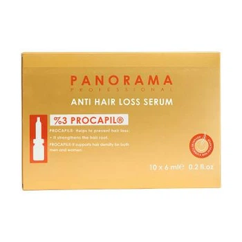 Сироватка проти випадіння та для росту волосся з 3% Procapil PANORAMA, 6 мл × 10