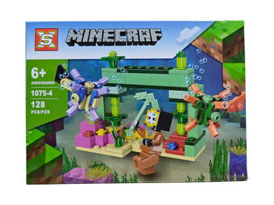 Конструктор Minecraft Подводный мир 128 деталей Майнкрафт My World 1075-4