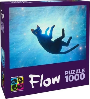 Puzzle Brain Games Flow Czarny kot 1000 elementów (4751033783014)