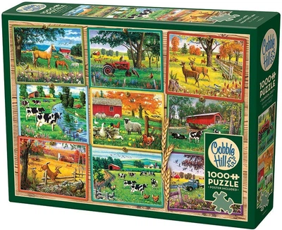 Puzzle Cobble Hill Pocztówki z farmy 1000 elementów 113613 (625012400145)