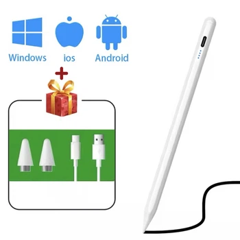 Стилус для планшета смартфона iPhone Xiaomi Huawei Samsung стилус Универсальный стилус Pencil + 2 сменные насадки