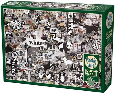 Puzzle Cobble Hill Czarno-białe Zwierzęta 1000 elementów 112996 (625012400435)
