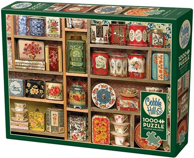 Puzzle Cobble Hill Półka kuchenna z poprzednich dekad 1000 elementów 113599 (625012400541)