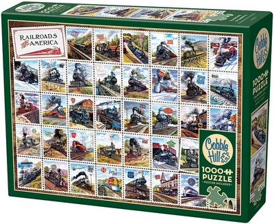 Puzzle Cobble Hill Kolej w Stanach Zjednoczonych 1000 elementów 112628 (625012402323)