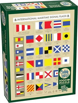 Puzzle Cobble Hill Flagi Morskie 1000 elementów 113554 (625012403245)