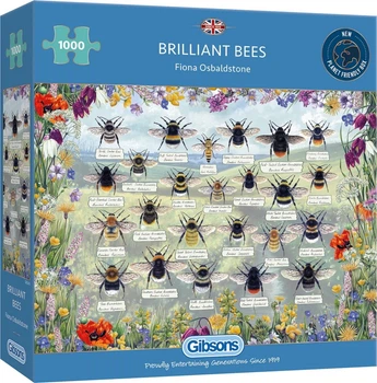 Пазл Gibsons Games Brilliant Bees 1000 елементів 111373 (5012269063431)