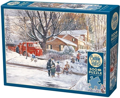 Puzzle Cobble Hill Przygotowania do meczu 500 elementów 113162 (625012450362)