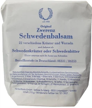 Травяний збір Шведська гіркота Великий збір (Schwedenbalsam) суміш 22 трав, 210 г.