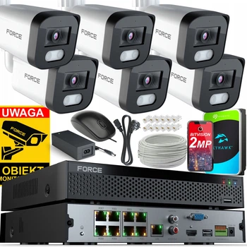 Комплект наблюдения Force NVR-V-3008H1-8P 4 мп
