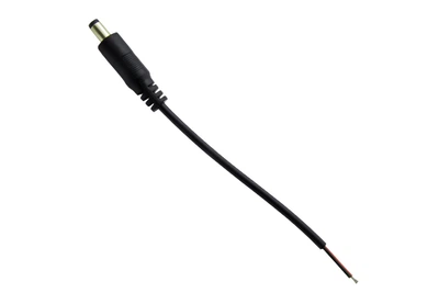 Штекер питания mini Jack "мама" DC 5.5мм/2,1мм с проволокой 15см "LEMANSO" LMA9407
