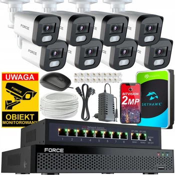 Комплект наблюдения Force NVR-V-3008H1IP67 VGA HDMI USB