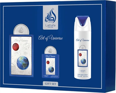 Lattafa Art Of Universe (Eau de Parfum 100 мл + Мини 20 мл + Дезодорант 200 мл) (Унисекс) Набор 320 мл Набор