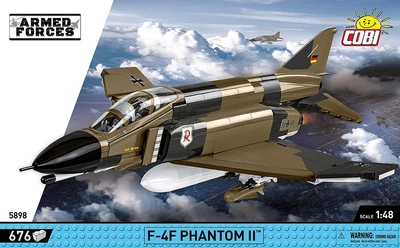 Klocki konstrukcyjne Cobi Armed Forces Myśliwiec F-4F Phantom II 676 elementów (5902251058982)