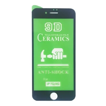 Захисне скло CERAMIC для iPhone 7/8/SE 2020 чорне тех. пак.