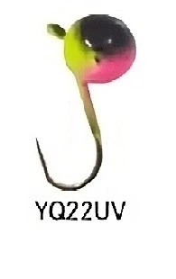 Блешня вольфрамова Fishing ROI Куля з вушком фарбована 4mm 0,62gr YQ22UV,400-28-4-YQ22UV
