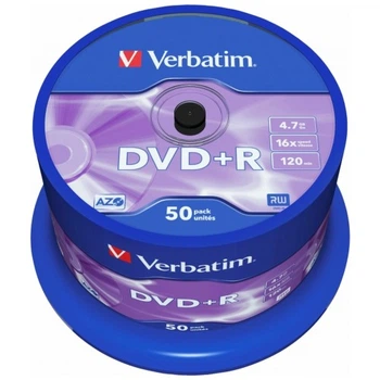 Диск DVD Verbatim 4.7Gb 16X CakeBox 50 шт (43550) Verbatim 43550 913039