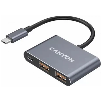 Концентратор Canyon hub DS-3 3in1 USB-C Dark Grey (CNS-TDS3) CANYON CNS-TDS3 908088