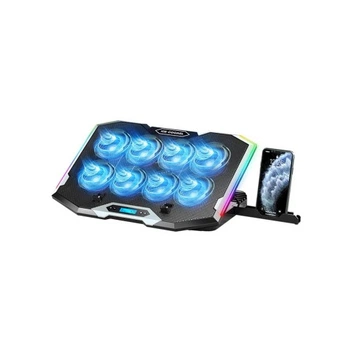Підставка до ноутбука IceCoorel 10-17", 8*70mm, 2*USB, + LCD, 410x297x40mm, RGB (K10) IceCoorel K10 908492