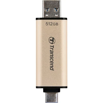 USB флеш накопитель Transcend 512GB JetFlash 930C Gold-Black USB 3.2/Type-C (TS512GJF930C) Transcend TS512GJF930C 1083645