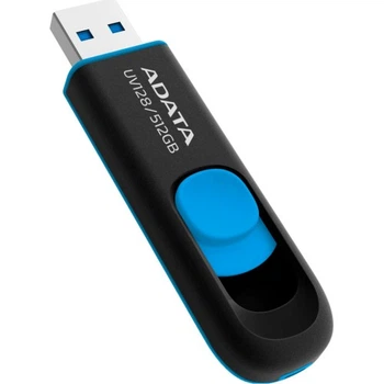 USB флеш накопитель ADATA 512GB AUV 128 Black/Blue USB 3.2 (AUV128-512G-RBE) ADATA AUV128-512G-RBE 912485