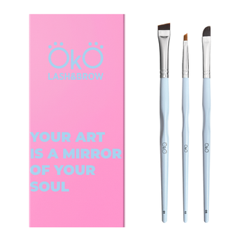 Набор кистей OKO Lash&Brow Your Art is a Mirror of Your Soul