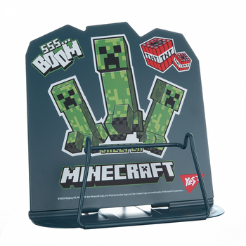 Підставка для підручників Yes Minecraft Creeper зелений металева фігурна (470525)