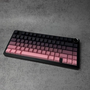 Клавіатура механічна безпровідна Aula F75 з RGB та підтримкою HOT SWAP Pink Gradient