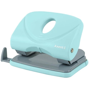 Дырокол Axent Welle-2 Pastelini до 20 листов пластиковый неомята (3820-09-A)