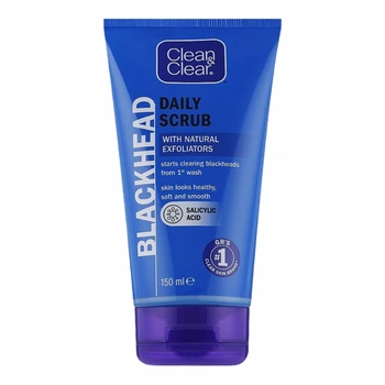 Щоденний скраб для очищення шкіри від чорних цяток BLACKHEAD Daily Scrub with Natural Exfoliators, Clean & Clear 150 мл, Salicylic Acid пілінг для обличчя