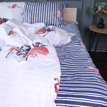 Простынь MirSon Бязь 17-0846 Flamingo Mood 150 х 220 см (2200011668758)
