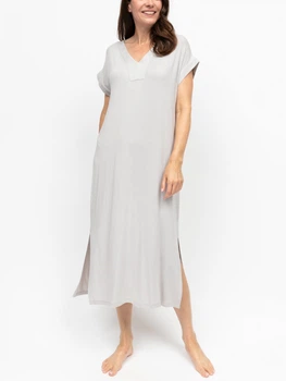 Довга нічна сорочка Nora Rose Willow 2368 із модалу 18/2XL Сірий (5051877660076)