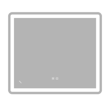 Зеркало ZERIX 80x70 см без обрамления с LED Touch подсветкой и регулятором яркости (616166)