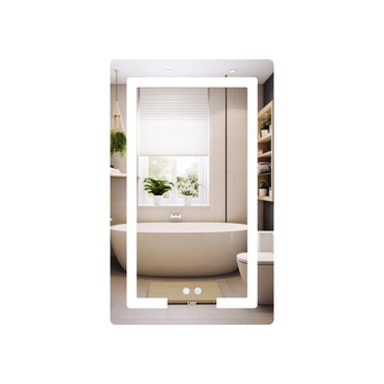 Зеркало Lidz с LED-подсветкой Touch антизапотевания для ванной комнаты с димером регулятор яркости (601244)