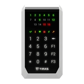 Клавиатура Tiras K-PAD16 Black на 16 индикаторов зон. (21-00024)