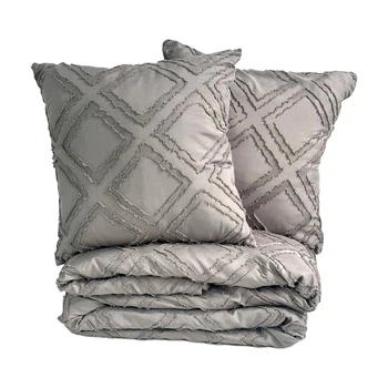 Подушка декоративная Arcloud Бахрома Satellite Silver Truffle 40*40 см