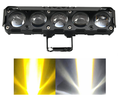 Светодиодная LED-фара (прожектор) 75W: Белый + Желтый свет (Dual Color)